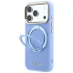 Guess Ring Stand 360 MagSafe vāciņš iPhone 18 Pro Max / 17 Pro Max, gaiši zils