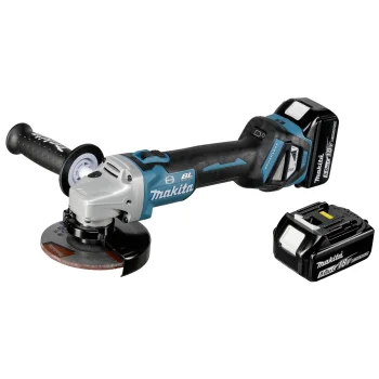 Аккумуляторная угловая шлифмашина Makita DGA513RTJ, 18 В, 125 мм, 2x 5.0 Ач