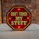 Forever Light Retro Metal LED Sign Don\'t Touch