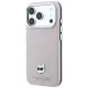 Чехол Karl Lagerfeld Grained Choupette Head Metal MagSafe для iPhone 17 Pro / 18 Pro, розовый