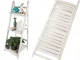 Koka ziedu stends, trīs plauktu augu statīvs | Wooden Flower Stand