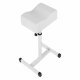 Pedicure Footrest Adjustable Ergonomic Salon Stool, White