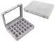 Suede Jewellery Box Organiser with 24 Compartments