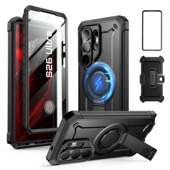 Supcase Unicorn Beetle Pro Mag vāciņš priekš Samsung Galaxy S26 Ultra, melns
