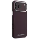 Чехол Karl Lagerfeld Grained Elongated Logo MagSafe для iPhone 17/18 Pro Max, бордовый