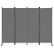 Folding 4-Panel Outdoor Privacy Screen 167x216 cm for Garden & Patio MultiGarden, Grey