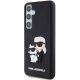 Karl Lagerfeld Samsung Galaxy S24 Plus Case 3D Rubber Ikonik, Black