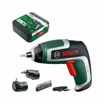 Akumulatora skrūvgriezis Bosch IXO 7 Set ar leņķa un ekscentra uzgaļiem