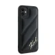 Karl Lagerfeld iPhone 11 / XR Case Diagonal Quilted Script, Black