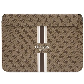 Guess 4G Printed Stripes klēpjdatora vāciņš 16", brūns