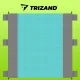 Пляжный / пикниковый плед Trizand 208x208 см, серо-синий