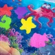 Развивающий водный коврик с рыбками для малышей