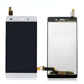 LCD Screen with Frame for Huawei P8 Lite, White (Refurbished)