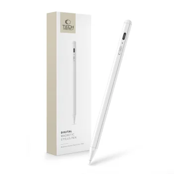Tech-Protect Digital Stylus magnētiskais irbulis iPad planšetdatoram, balts