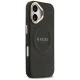 Guess iPhone 17 vāciņš Peony Hot Stamp MagSafe, melns