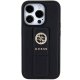 Guess iPhone 15 Pro Max vāciņš Grip Stand 4G Saffiano Strass, melns