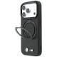BMW Kevlar Ring Stand 360 MagSafe vāciņš iPhone 18 Pro Max / 17 Pro Max, melns