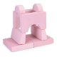 Ecotoys TMSRT-13 Modulārais bērnu atpūtas krēsls, 8 daļas, rozā