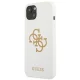 Guess iPhone 13 mini balts vāciņš Silicone 4G Logo