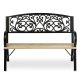 Деревянная садовая скамейка со спинкой 122x88,5x55,5 см Sofotel Ivy