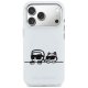 Karl Lagerfeld IML Karl & Choupette Peekaboo Logo MagSafe telefona vāciņš maciņs ar MagSafe iPhone 17 Pro – balts...