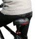 Comfortable gel bike saddle with reflector, white