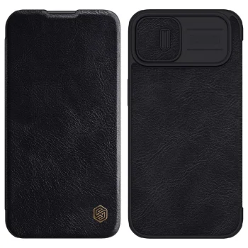 Чехол-книжка для iPhone 14 Plus Nillkin Qin Leather Pro со шторкой для камеры,...