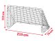 Neo-Sport Liela futbola vārti 215x153x76 cm + mērķēšanas paklājs