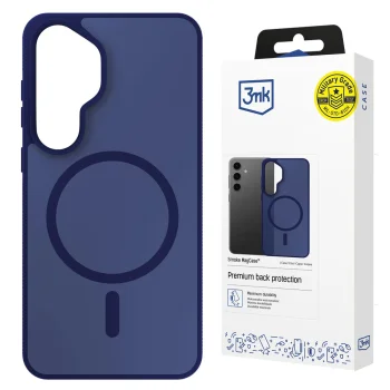 3mk Smoke MagCase for Samsung Galaxy S25 - Blue-Translucent