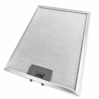 Aluminum Grease Filter for Berdsen BE-10A Cooker Hood, 32 x 22.8 cm, 4 Layers, Silver