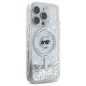 Apple iPhone 16 Pro 6.3\'\' Karl Lagerfeld Liquid Glitter Choupette Head Magsafe Cover Case, Clear