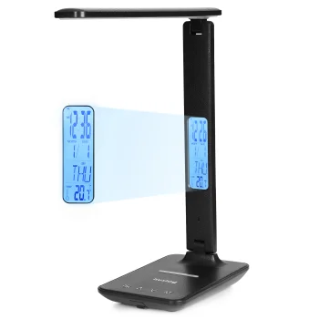 Huslog OW-3912 Desk Lamp with Wireless Charging, Black