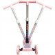 Foldable 3-Wheel Kids Scooter with LED Light-Up Wheels, Pink