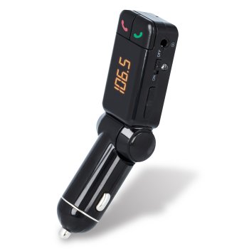 Bluetooth FM Transmitter Forever TR-320 with Dual USB Car Charger, black
