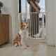 Защитные ворота Ecotoys для лестниц и дверей, 74-132 см, сталь, белые