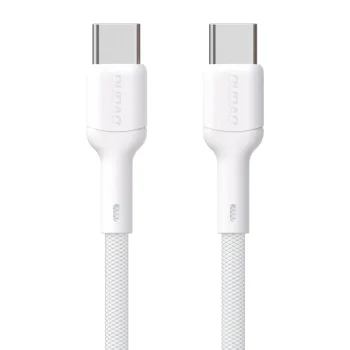Кабель Dudao L9C USB-C - USB-C 65W 1 м, белый