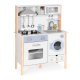 Wooden play kitchen for children with LED, sounds, oven, washing machine, ECOTOYS