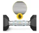 4FIZJO HEX Steel Dumbbell 1 x 2.5 kg, Black