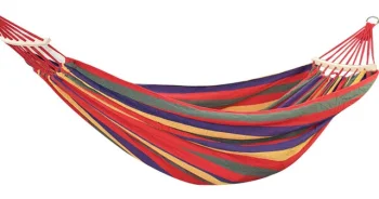 Dārza Šūpuļtīkls ar Koka Rāmi 190x150 cm | Colorful Garden Hammock