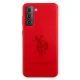 Samsung Galaxy S21+ Plus (SM-G996B) US Polo Silicone On Tone Case Cover (USHCS21MSLHRTRE), Red