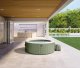 Piepūšamais SPA baseins 4 personām Intex 28426NP hidromasāža, bēšs