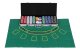 ModernHome Poker & Blackjack Set – 500 Chips, Dice, Felt Mat, Lockable Case