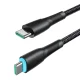 Joyroom Starry Series SA32-CC3 USB-C uz USB-C kabelis 60W 1m, melns