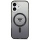 Чехол Guess IML Gradient Triangle Logo MagSafe для iPhone 17 - Черный