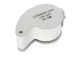 Folding Pocket Jeweler Loupe Magnifier 40x with 2 LED, 25 mm, Silver