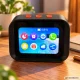 Умные настольные часы с ИИ-ассистентом и Bluetooth-колонкой, чёрные