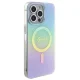 Guess IML Iridescent MagSafe vāciņš priekš iPhone 15 Pro, tirkīza