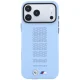Чехол BMW M Blue Perfo Metal Logo MagSafe для iPhone 18 Pro / 17 Pro, синий