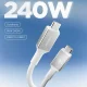 Spigen EB24012CC USB-C uz USB-C kabelis 240W 120cm, balts