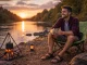 Складное рыболовное и туристическое кресло с чехлом, зеленое